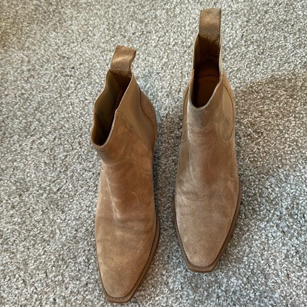 Everlane Suede western boot